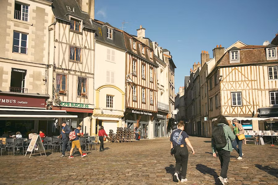 Centro histórico de Poitiers.