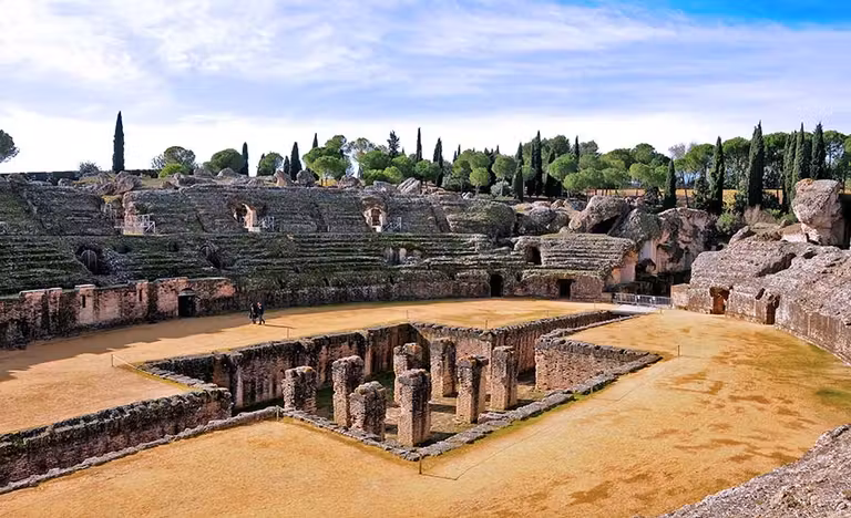 anfiteatro romano, italica, viaje sevilla, excursiones
