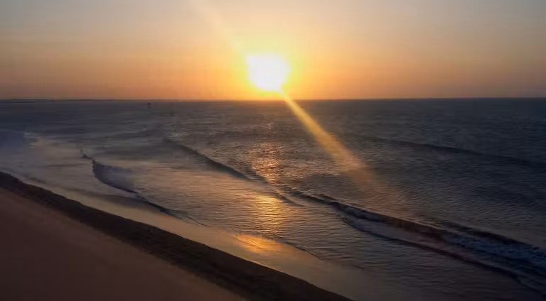 Playa de la zona de Jericoacoara en Brasil