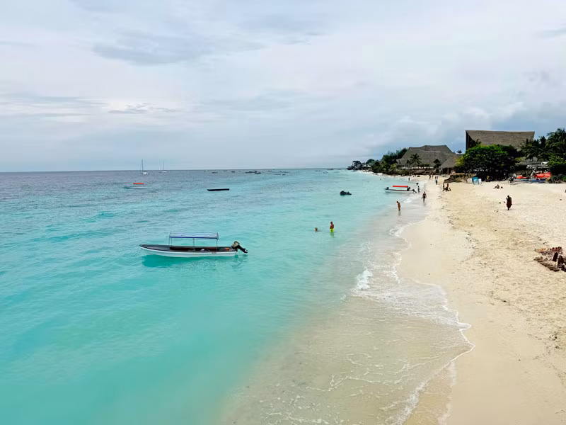 Playa de Nungwi, en Zanzíbar.