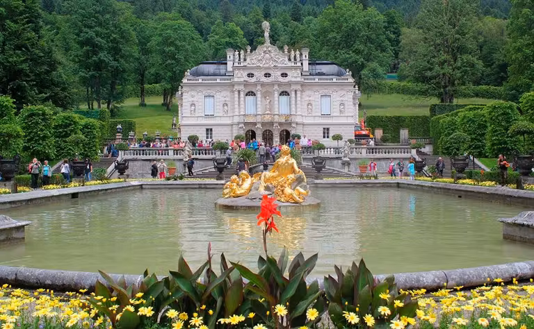 fuente en el palacio de Linderhof
