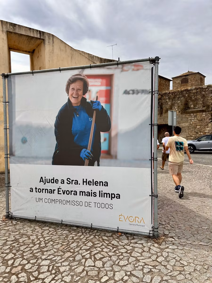 Campaña que invita a mantener limpia la ciudad.