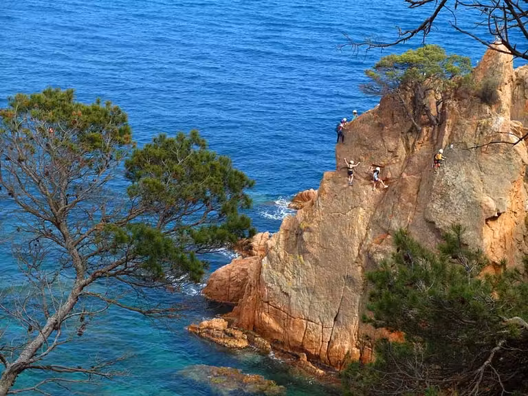 via ferrata en San feliu de Gixols